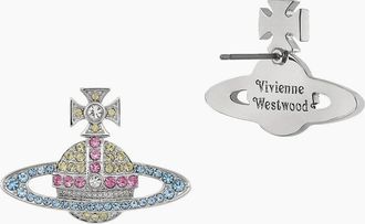 Vivienne Westwood Womens Kika Earrings Sliver - Silver - Size: OS