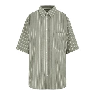 Isabel Marant Labilio Shirt - Heren - Casual Overhemden - Groen - M - Katoen - Overhemden