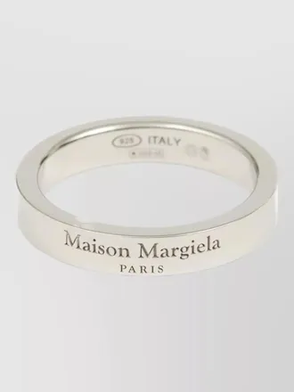 Maison Margiela signature logo ring polished finish design