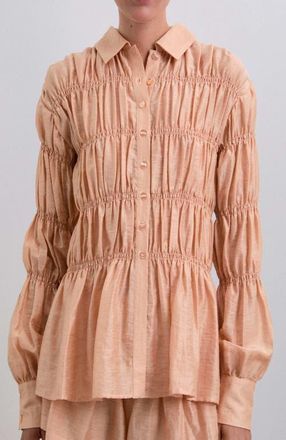 Scalpers Smock Shirt in Blush at Nordstrom, Size Medium Eu