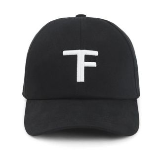 Tom Ford Canvas Cap - Heren - Petten - Zwart - M - Katoen - Accessoires