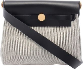 Herm&egrave;s Pre-owned Hermes Military Toile and Vache Hunter Herbag Zip 20 Ladies XAXD8ARIW8UT3D5W