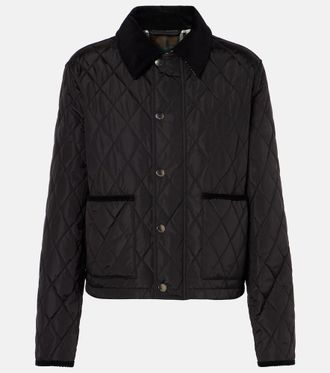Burberry Burberry Check quilted jacket