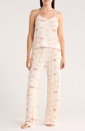 Honeydew Intimates Restful Retreat Camisole Pajamas in Linen Leopards at Nordstrom Rack, Size Large