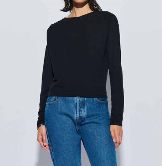 Nation Ltd Kit Long Sleeve Top In Jet Black