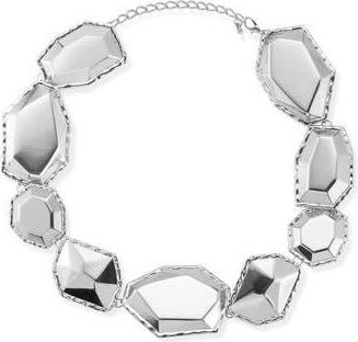Sphera Milano Geometric Statement Necklace in Silver at Nordstrom Rack