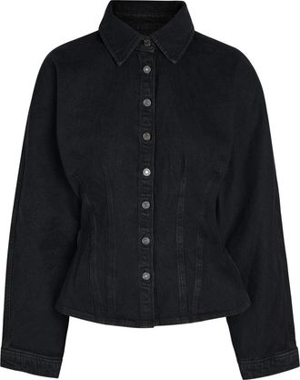 A Gold E Agolde Devon Denim Shirt - Dark Blue - S (UK8-10 / S)