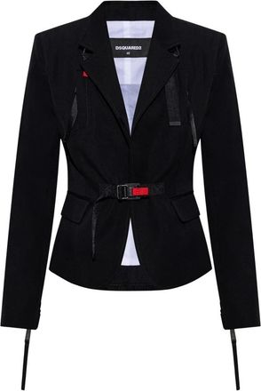 Dsquared2 Wol Blazer - Dames - Blazers - Zwart - 2XS - Wol - Jassen