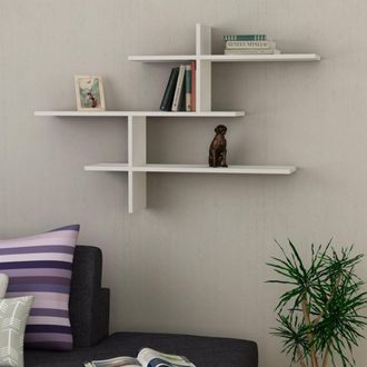 Dmora Estanter&iacute;a Maliksi, 4 Estantes, 123x22x81h Cm Blanco