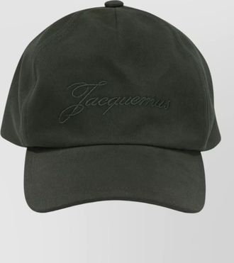 Jacquemus felt baseball hat curved brim design