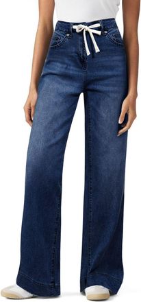 Generic Womens High Waisted Straight Jeans Straight Leg Stretch Sweatpant Lightweight Stretchy Travel Jeans