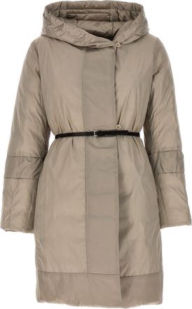 Max Mara Womens Beige Polyamide Full-Length Jacket Clothing