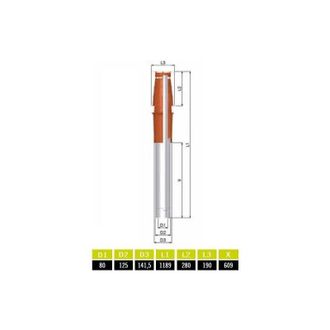 TEN Ten - Terminal De Techo Marr&oacute;n Anaranjado T.e.n. - D.80/125