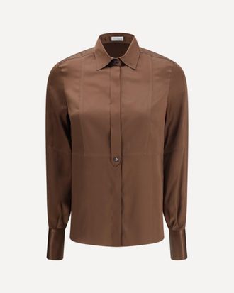 Brunello Cucinelli Camicia in seta Woman S