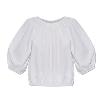 By Malene Birger Blouses, female, White, Size: M Lelow Top