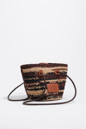 Bimba & Lola Small Affia Basket Bag in Dark Brown at Nordstrom
