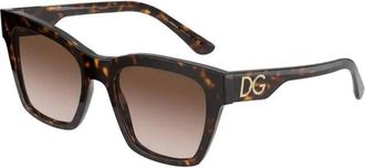 Dolce & Gabbana Authentieke zonnebril met eersteklas service - Dames - Zonnebrillen - Bruin - 53 MM - Accessoires