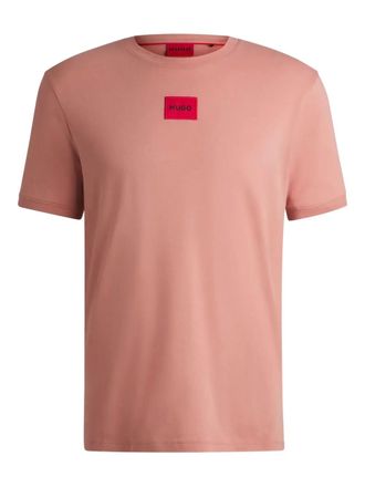 HUGO BOSS logo-print T-shirt - men - Cotton - S - Pink