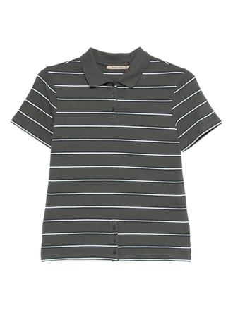 Paloma Wool Julieta striped buttoned top - women - Organic Cotton - S - Grey