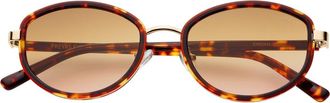 Freyrs Eyewear Jordan Oval Sunglasses in Tortoise /Brown at Nordstrom