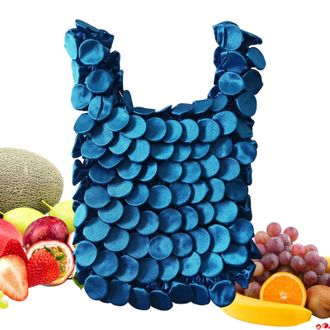 Generic Reusable Grocery Bags,Washable Pocket Pouch - Reusable Tote Bags - for Travel Kitchen Parties Picnics School Daily Commutes