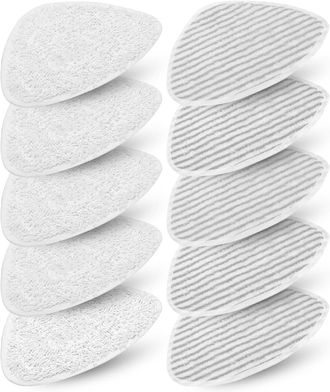 OEM 10 Fundas Para Mopas De Vapor Vileda Steam Y Vileda Steam Plus, Recambios De Pa&ntilde;o Para Limpiadores De Vapor Vileda, Accesorios De Microfibra Para Limp