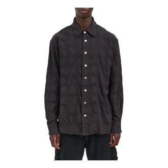 Andrea Ya'aqov Overhemden, Heren, Bruin, S, Casual Overhemd