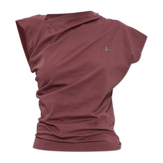 Vivienne Westwood Tops, Dames, Roze, S, Katoen, Hebo T-shirt
