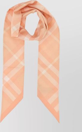 Burberry checked silk scarf