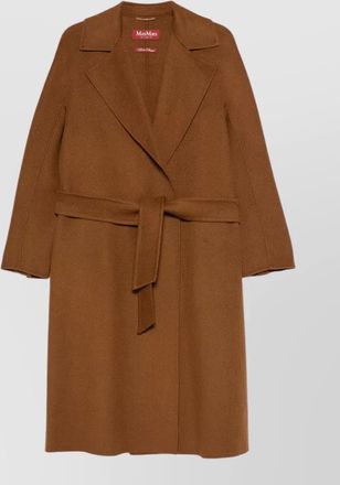 Max Mara wool silk cashmere belted coat