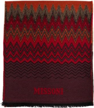Missoni Stijlvolle Sjaal - Dames - Wintersjaals - Rood - ONE Size - Wol - Accessoires
