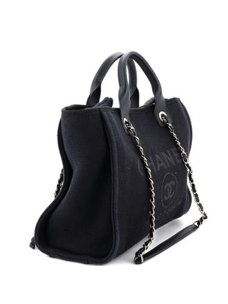 Chanel Deauville NM Mixed Fibers Small tote bag - Zwart