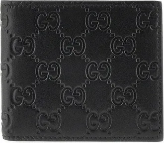 Gucci GG Emblem leather bi-fold wallet Man One Size