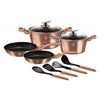 Berlinger Haus Berlinger Haus Bh-6142 Set Di Pentole In Granito Oro Rosa