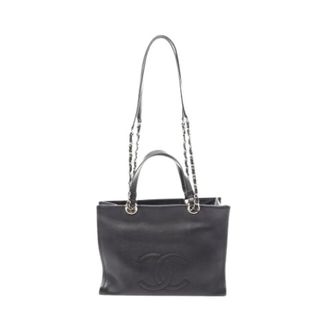 Chanel Pre-owned Vintage Schoudertas - Dames - Pre-owned - Zwart - Maat: ONE Size Leer