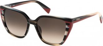 Furla Womens SFU782 55 05GZ Sunglasses - Beige - One Size