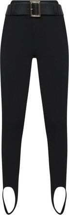 Self Portrait Leggings met ceintuur van stretch-jersey met beugel - Dames - Leggings - Zwart - S - Polyester - Broeken