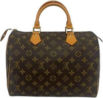 Louis Vuitton Pre-owned Vintage Boston Bag - Dames - Vintage Handtas - Bruin - ONE Size - Leer - Vintage