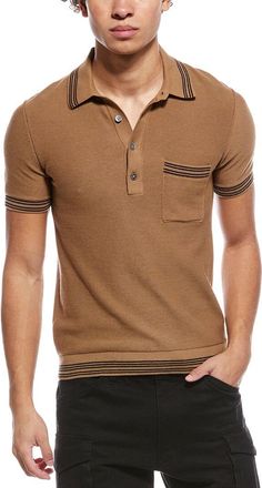 Todd Snyder Todd Snyder Tipped Mesh Polo Shirt