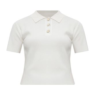Marni Polo Shirts, female, White, S, Polo with logo