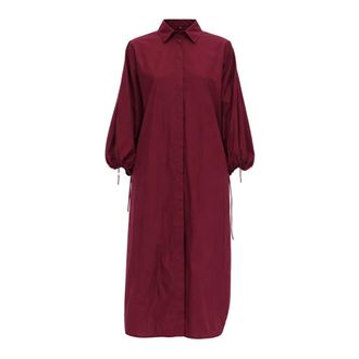 Meimeij Shirt Dresses, female, Red, Size: M Oversized Shirt Dress