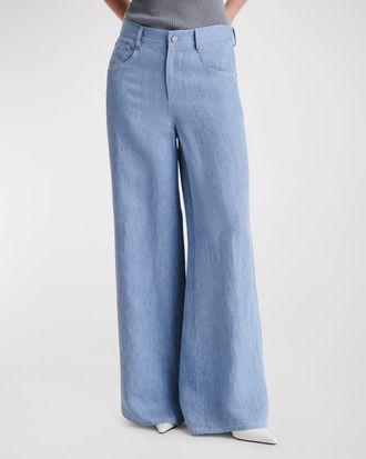 TWP Tiny Dancer Wide-Leg Denim Jeans