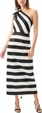 Trina Turk Romance Dress In Black/white
