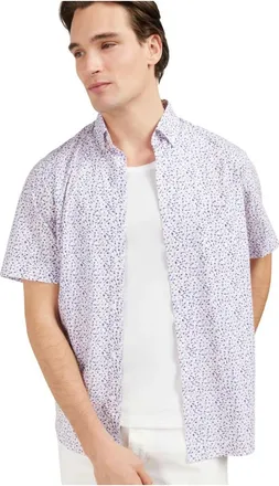 Eden Park Chemise Sport - Heren - Korte mouwen Overhemden - Veelkleurig - S - Katoen - Overhemden