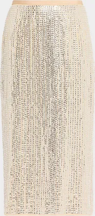Rag & Bone Lili Beaded Midi Skirt