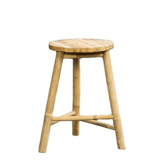 Decoclico Taburete tr&iacute;pode de bamb&uacute; natural