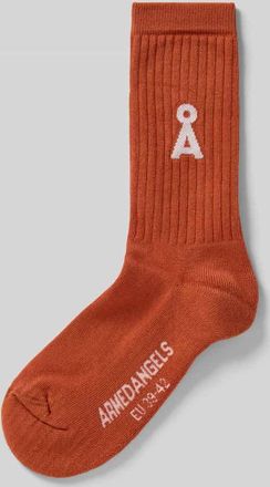 Armedangels Armedangels Socken aus Baumwoll-Mix Modell SAAMUS BOLD in Koralle, Gr&ouml;&szlig;e 35-38