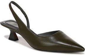 Franco Sarto Devin Kitten Heel Slingback Pump in Green at Nordstrom Rack, Size 8.5