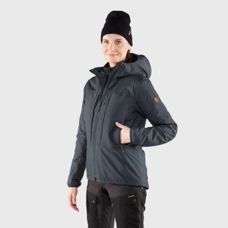 Fj&auml;llr&auml;ven Keb Wool Padded Jacket In Dark Navy