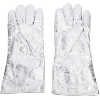 OEM Guantes De Soldadura Resistentes Al Calor Con Revestimiento Aluminizado Ign&iacute;fugo -crezuo